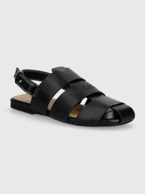 JW Anderson sandały skórzane Fisherman Sandal damskie kolor czarny ANW42215A