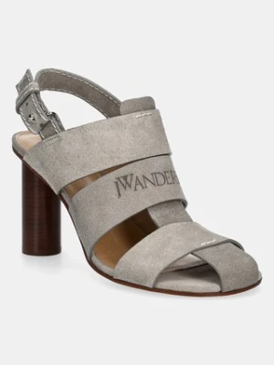 JW Anderson sandały zamszowe kolor szary SN0097 LA0359 929