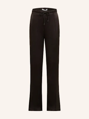 Jw Anderson Spodnie Marlena Z Satyny schwarz