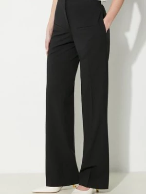 JW Anderson spodnie wełniane Front Pocket Straight Trousers kolor czarny proste medium waist TR0332.PG1321.999