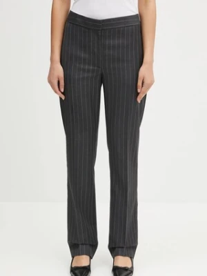 JW Anderson spodnie wełniane Straight Leg Tailored damskie kolor szary proste high waist TR0400.PG1695.945