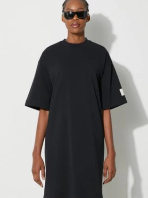 JW Anderson sukienka bawełniana kolor czarny mini oversize JD0034.PG1366