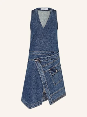 Jw Anderson Sukienka Jeansowa blau