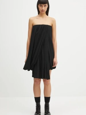 JW Anderson sukienka wełniana Draped Bustier kolor czarny mini prosta DR0464.PG1797.999