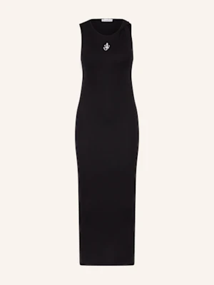 Jw Anderson Sukienka Z Dżerseju schwarz