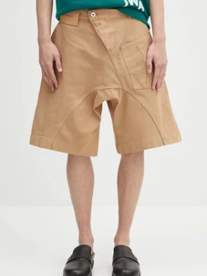 JW Anderson szorty bawełniane Twisted Workwear męskie kolor beżowy SR0108.PG1744.130