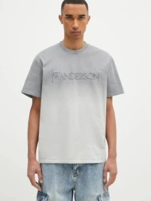 JW Anderson t-shirt bawełniany Logo Embroidery Gradient T-Shirt kolor szary wzorzysty JT0244.PG1551.929