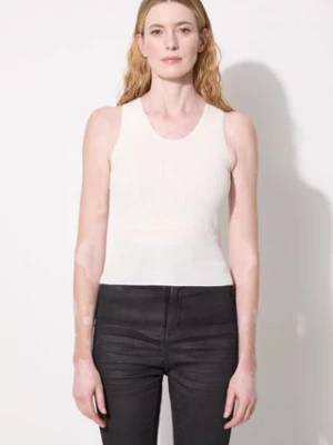 JW Anderson top Pointelle Tank Top damski kolor beżowy KW1133.YN0324.001