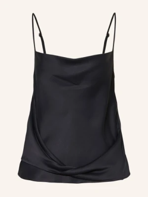 Jw Anderson Top Satynowy schwarz