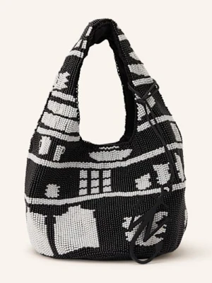 Zdjęcie produktu Jw Anderson Torebka Beaded Shopper Mini schwarz