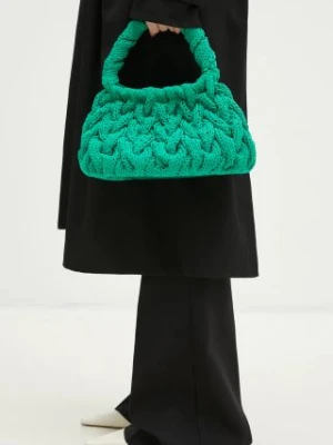 JW Anderson torebka Cable Knit Bag kolor zielony HB0692.FA0345.500