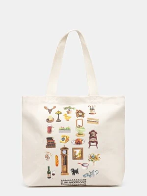 JW Anderson torebka Canvas Tote kolor beżowy HB0498.FA0439