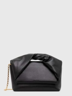 JW Anderson torebka skórzana Large Twister Bag kolor czarny HB0538.LA0315.999