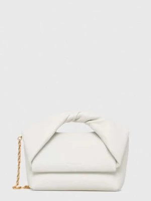 JW Anderson torebka skórzana Midi Twister Bag kolor beżowy HB0539.LA0088