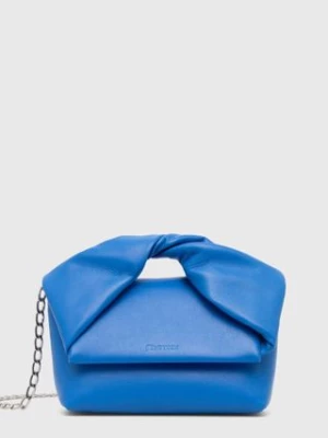 JW Anderson torebka skórzana Midi Twister Bag kolor niebieski HB0595.LA0315.830