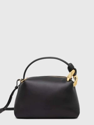 JW Anderson torebka skórzana Small Corner Bag kolor czarny HB0603.LA0307.999