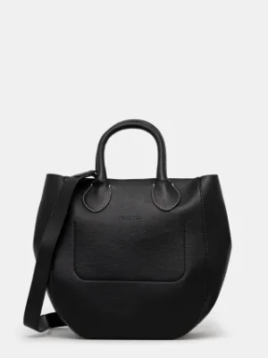JW Anderson torebka skórzana Small Punch Tote kolor czarny HB0680.LA0250.999