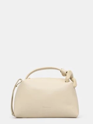 JW Anderson torebka skórzana The Jwa Corner Bag kolor beżowy HB0618.LA0307.135