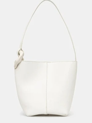JW Anderson torebka skórzana The Jwa Corner Small kolor biały HB0706.LA0351
