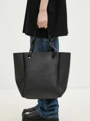 JW Anderson torebka skórzana The Jwa Corner Tote kolor czarny HB0648.LA0349.999