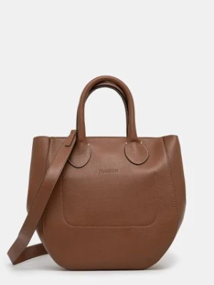 JW Anderson torebka Small Punch Tote kolor brązowy HB0680.LA0250.621