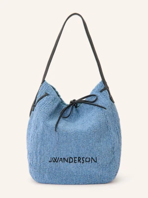 Jw Anderson Torebka Typu Worek Bulb Small Z Ozdobnymi Koralikami blau