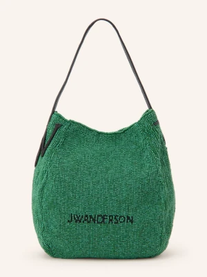 Jw Anderson Torebka Typu Worek Bulb Small Z Ozdobnymi Koralikami gruen