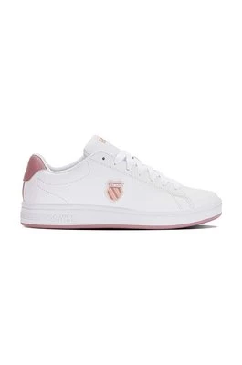 K-Swiss sneakersy skórzane COURT SHIELD kolor biały 96599.952.M