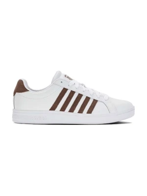 K-Swiss sneakersy skórzane COURT TIEBREAK biały
