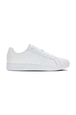 K-Swiss sneakersy skórzane COURT TIEBREAK kolor biały 07011.154.M