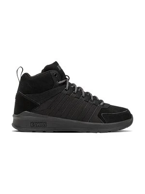 K-Swiss sneakersy skórzane VISTA TRAINER MID WNT kolor czarny 07145.010.M