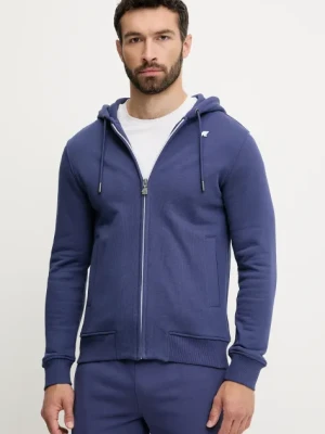 K-Way bluza męska kolor granatowy z kapturem gładka K31364W