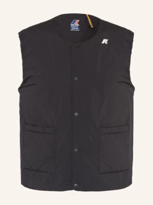 K-Way Kamizelka Valty Plain Warm schwarz