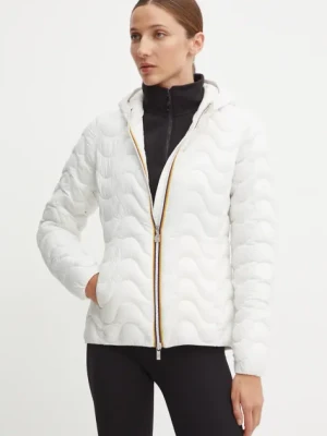 K-Way kurtka LILY QUILTED WARM damska kolor biały przejściowa K5126IW