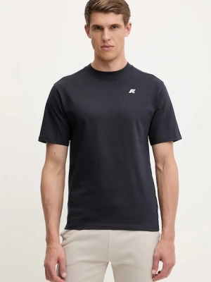 K-Way t-shirt bawełniany męski kolor granatowy z nadrukiem K3138PW