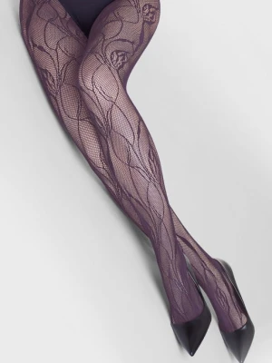 Kabaretki z dekoracyjnym kwiatowym motywem - Charly F08 MARILYN