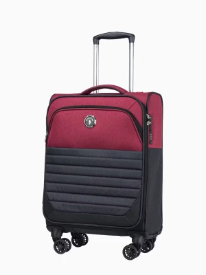 Kabinowa miękka walizka z czerwonymi wstawkami Puccini