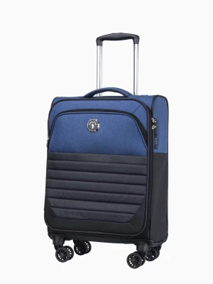 Kabinowa miękka walizka z niebieskimi wstawkami Puccini