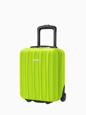 Zdjęcie produktu Kabinowa mini walizka ze żłobieniami limonkowa Puccini