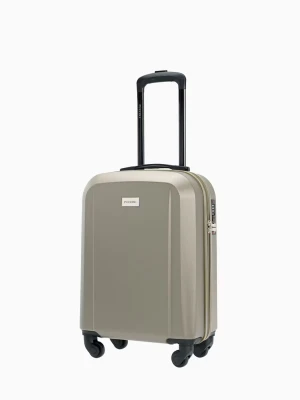 Kabinowa walizka jednokolorowa szampańska Puccini