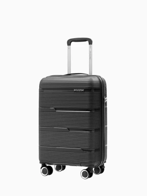 Kabinowa walizka z polipropylenu czarna Puccini