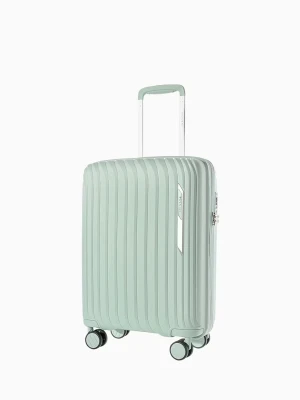 Kabinowa walizka z polipropylenu ze żłobieniami miętowa Puccini
