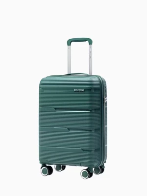 Kabinowa walizka z polipropylenu zielona Puccini