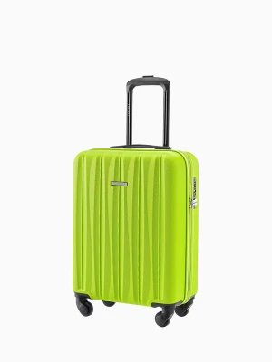 Kabinowa walizka ze żłobieniami limonkowa Puccini