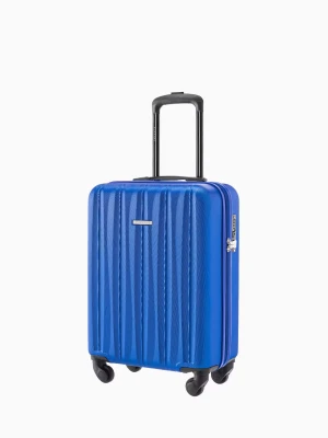 Kabinowa walizka ze żłobieniami niebieska Puccini