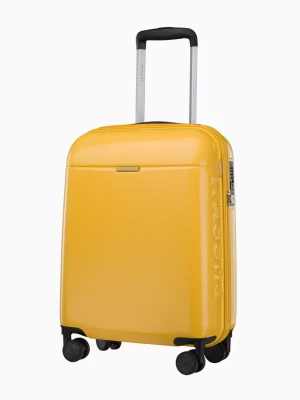 Kabinowa żółta walizka z policarbonu Puccini