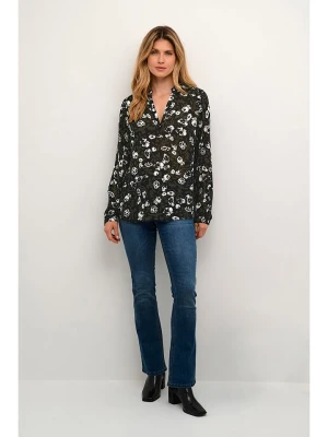 Zdjęcie produktu Kaffe Bluzka "Margit" w kolorze oliwkowo-czarnym rozmiar: 36