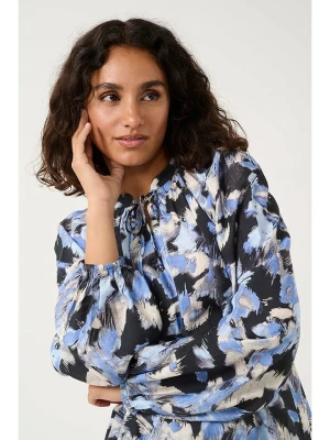 Kaffe Bluzka "Victoria" w kolorze błękitno-czarnym rozmiar: 44