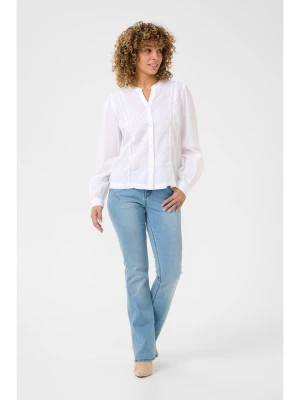 Kaffe Bluzka w kolorze białym rozmiar: 40