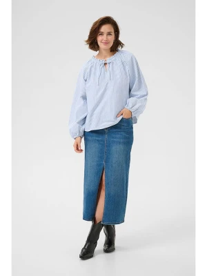 Kaffe Bluzka w kolorze błękitno-białym rozmiar: 44